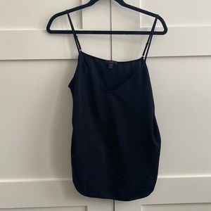 J. Crew black camisole with adjustable straps.